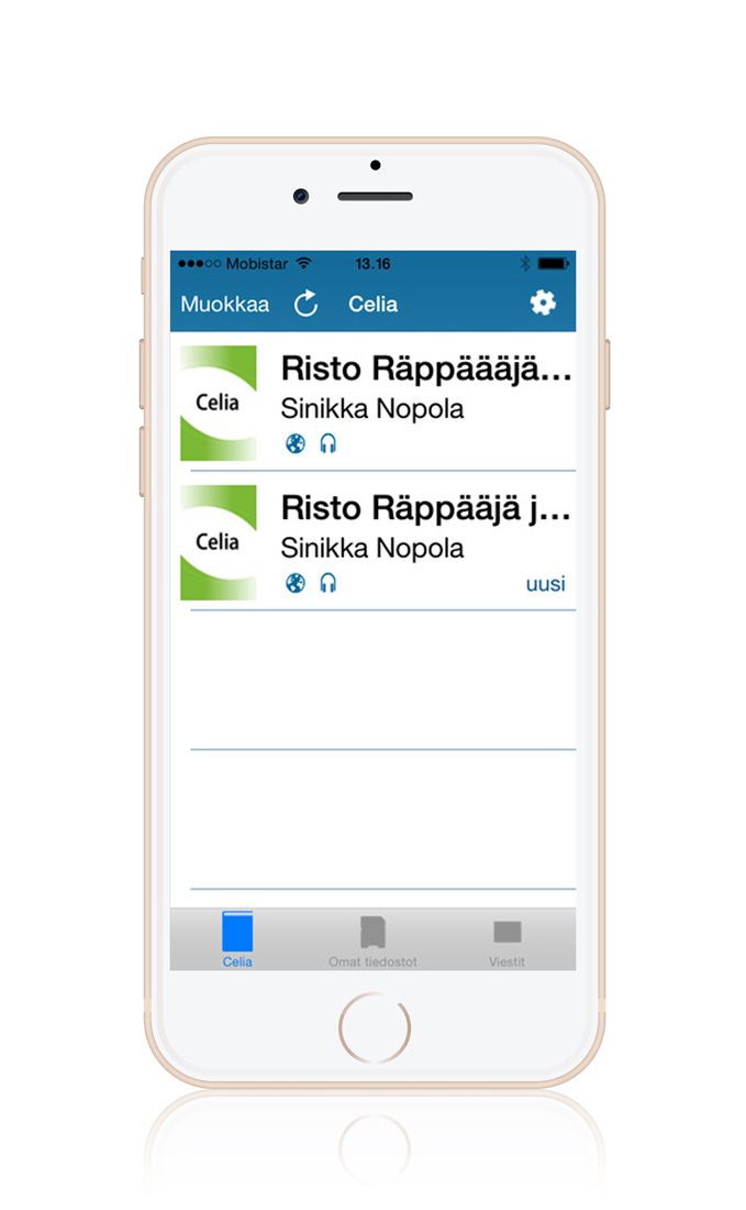 Pratsam Reader App - Bookshelf with DAISY books