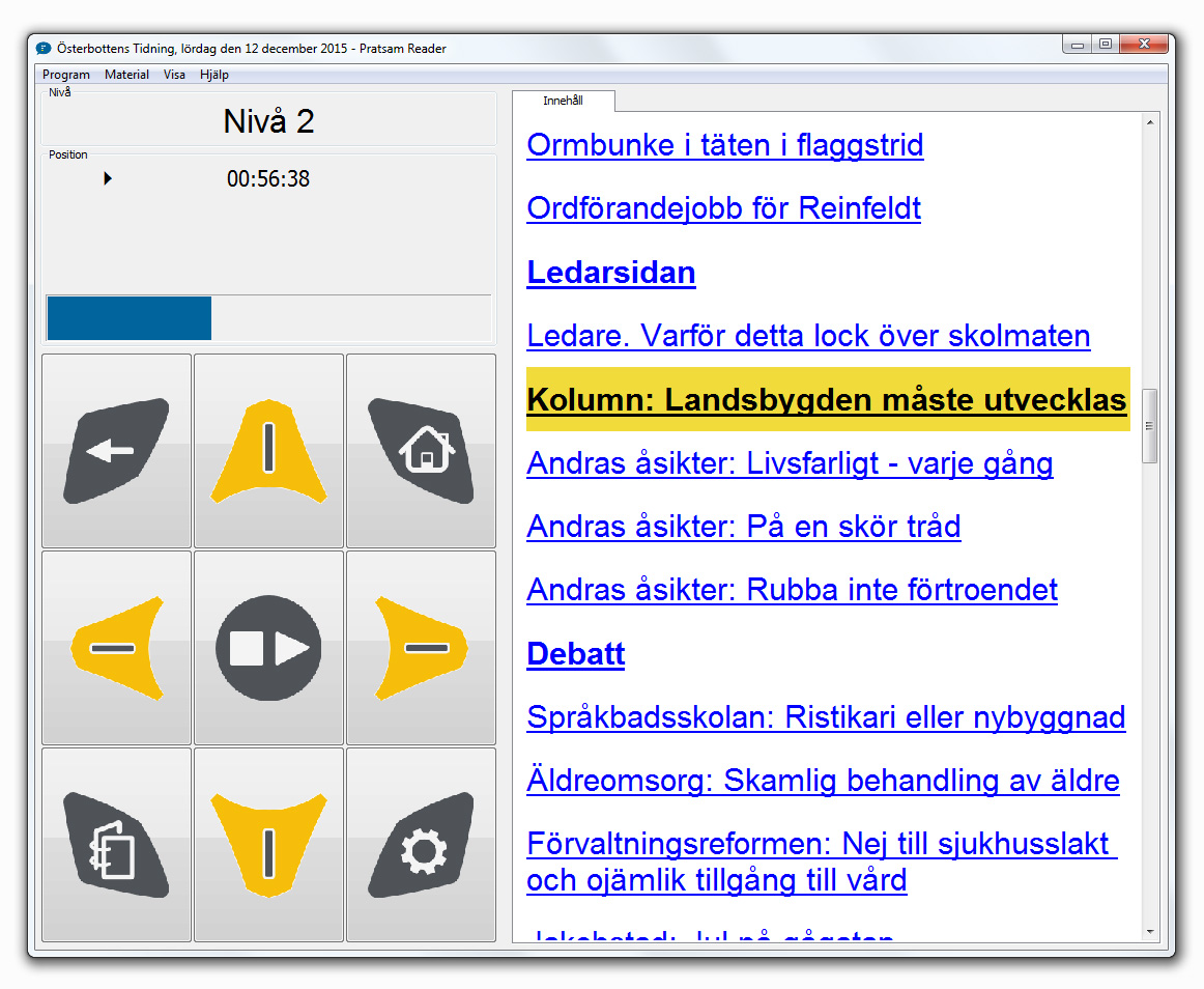 Pratsam Reader Win - Navigointi kirjassa